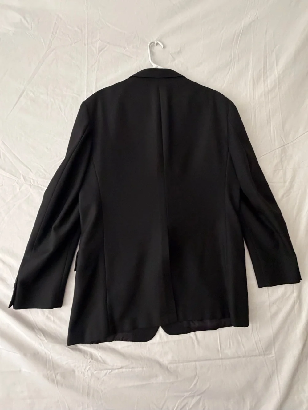 Beallpark Imperial Mens Black Blazer Jacket 2-Button Notch Lapel (A661)